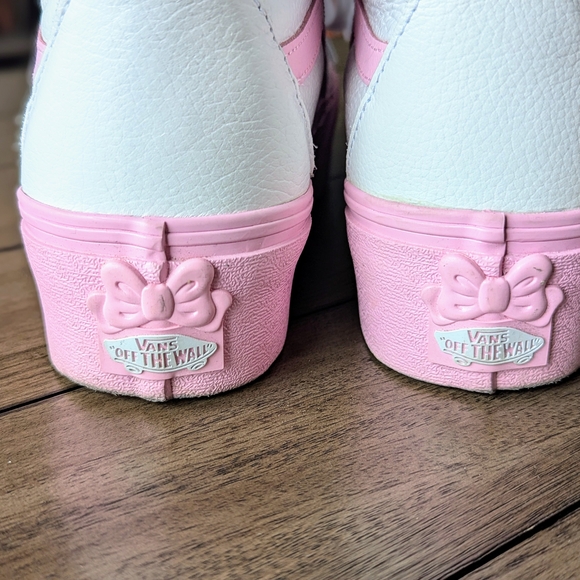 Vans X Barbie SK8-HI Tapered Stackform Shoe True White Pink - Picture 2 of 3